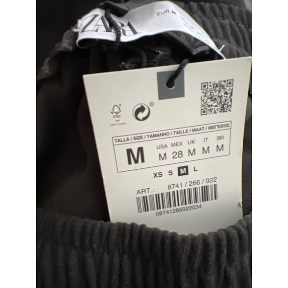 Zara Zipped Jogging Pull On Trousers M NWT - Picture 8 of 9